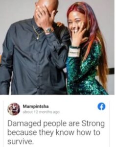Mampintsha's posts show how stressed up he was about his marriage