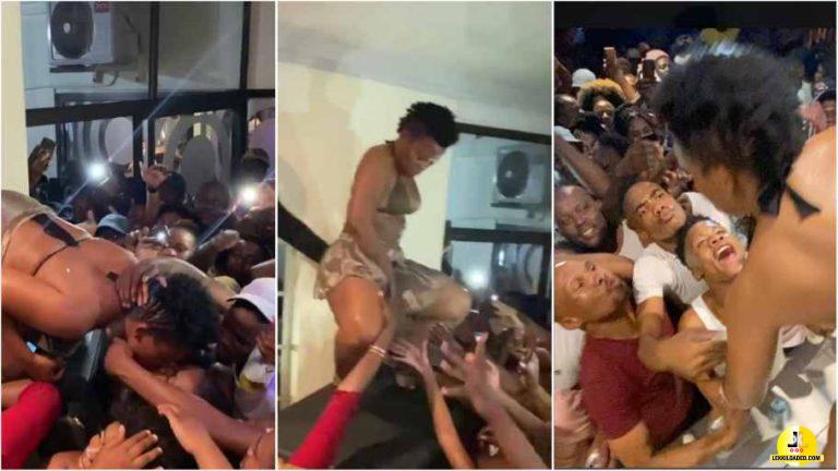 South African Musician/Dancer Zodwa Allows Her Fans To F!ngar Her On Stage While Performing (Video)